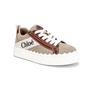 Chloe Beige & Brown Low-Top Sneaker 8 38 Chloe’